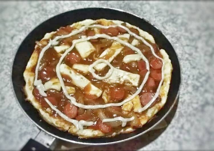 resep makanan Pizza teflon barbeque sauce