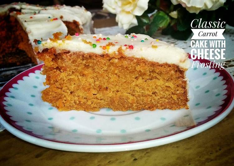 cara membuat Classic Carrot Cake with Cream Cheese Frosting