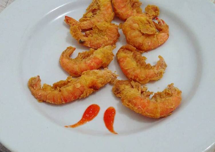 cara membuat Udang Goreng Tepung Crispy