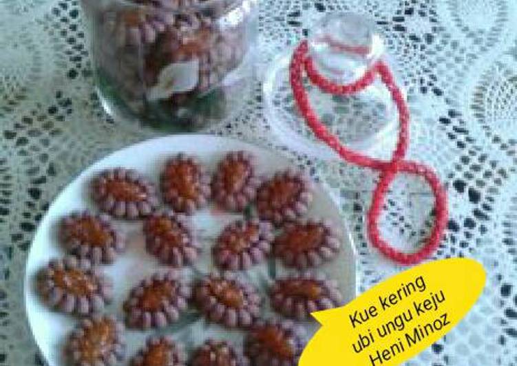 resep Kue kering ubi ungu keju ??