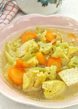 Sayur Bening kembang kol,wortel & tahu (#pr_sayurbening)