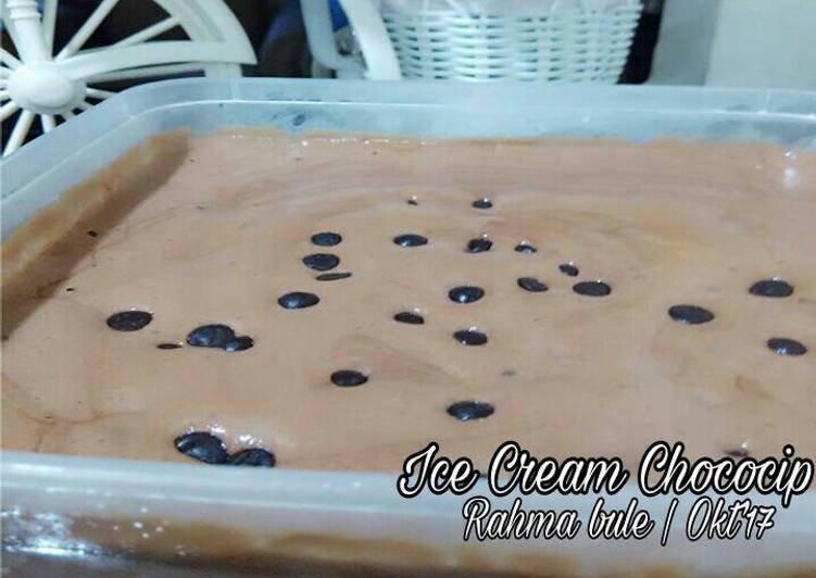 Resep Ice Cream Chococip Karya Rahma Bule