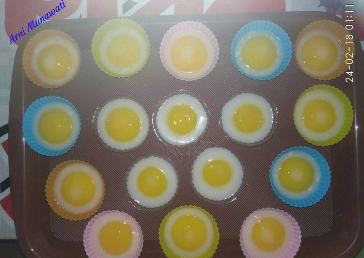 resep lengkap untuk Puding Telur Ceplok