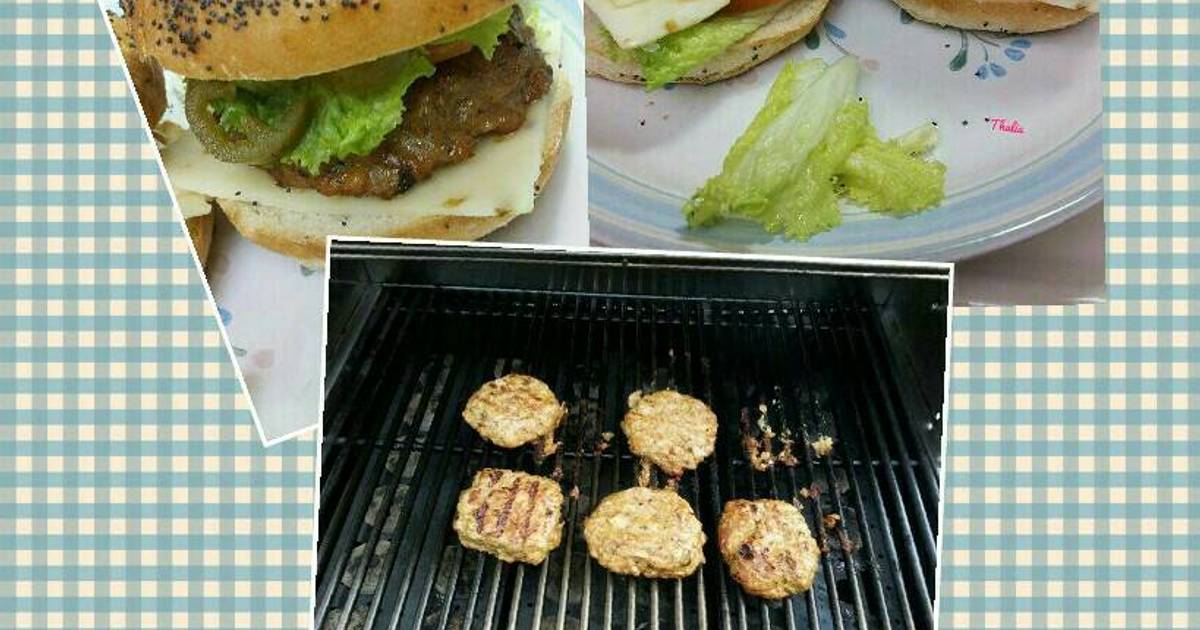 Resep Chiken burger sehat ala Dewi