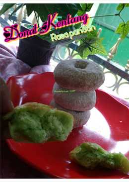 Donat kentang rasa pandan