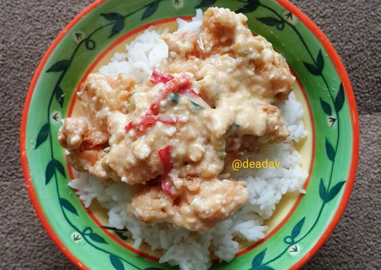 Resep Salted Egg Yolk Chicken By Dea Davina