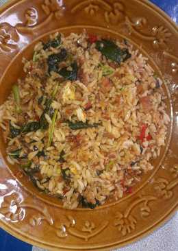 Nasgor Batori (Bayam,Telor,Teri)