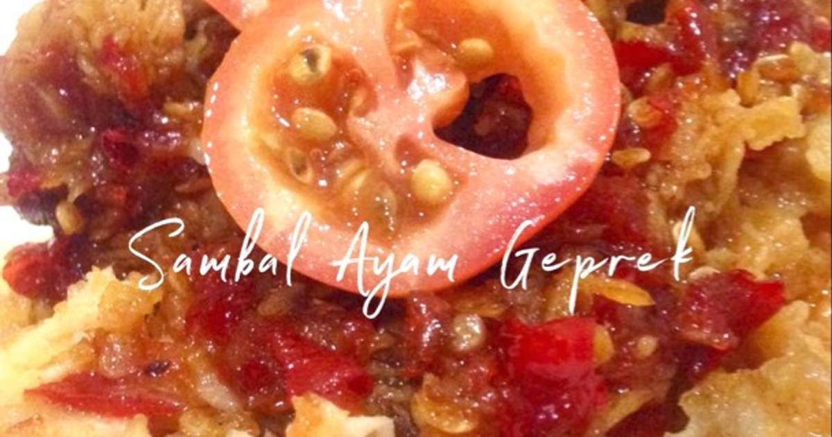 146 resep sambal ayam geprek enak dan sederhana - Cookpad