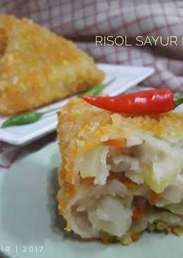 Risol Sayur Ekonomis + tutorial risol bentuk segitiga