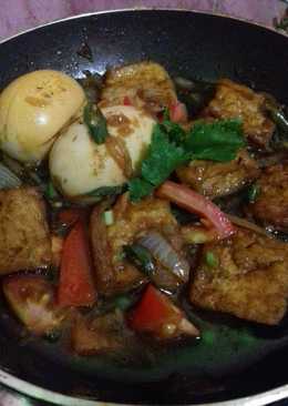 Telur tahu bumbu ayam kecap