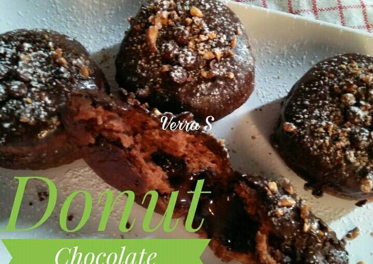 gambar untuk resep makanan Donut Chocolate Lava