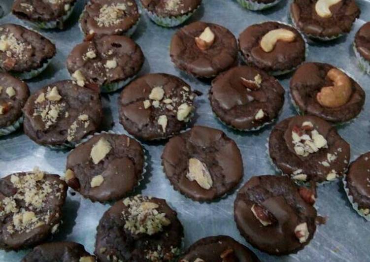 resep makanan Brownies kering (broker) garing diluar chewy d dalam??