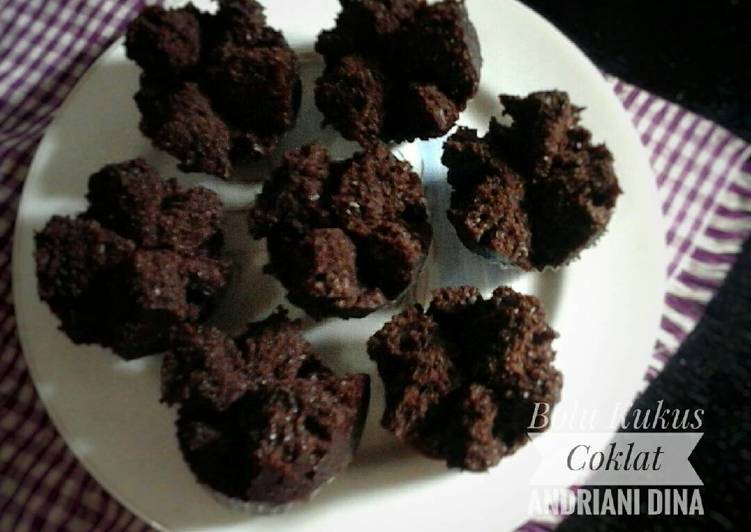 resep lengkap untuk Bolu Kukus Coklat (No mixer No telur)