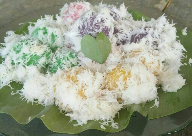 Resep Klepon Pelangi By Tutty Fruitty