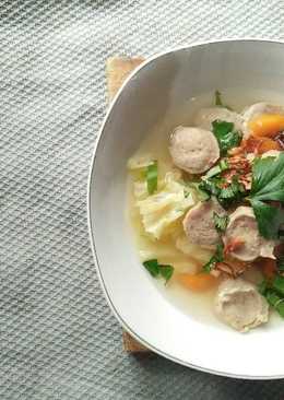 Sop Bakso Sapi Ala Diriku