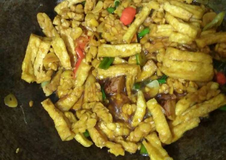 resep makanan Tumis tahu tempe kecap