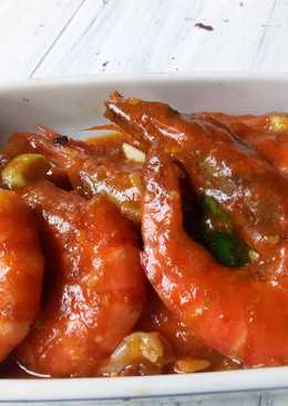 Udang saos tiram pedas