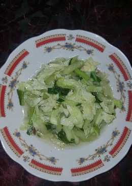Tumis TSK (timun,sawi &kol)