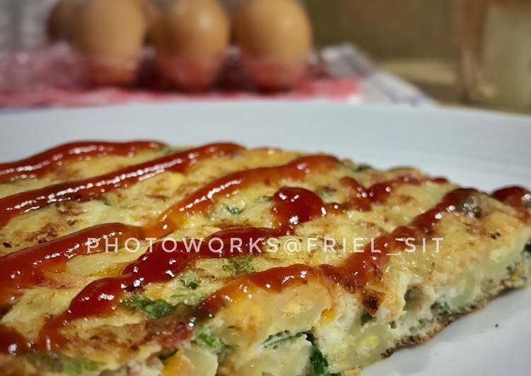 gambar untuk resep Macaroni Omelette (#pr_pasta)