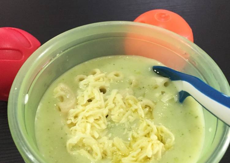 bahan dan cara membuat Potato Cream Soup with Macaroni Cheese