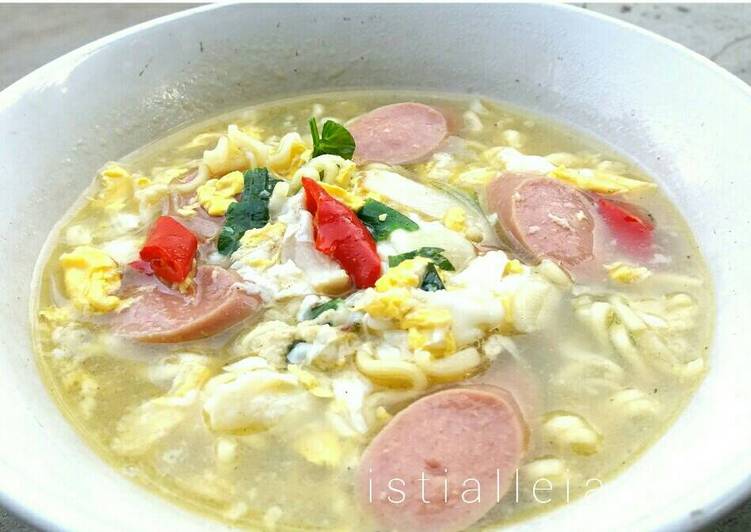 Resep Mie Kuah Sehat (rasa mirip mie instan) Kiriman dari Isti Alleia