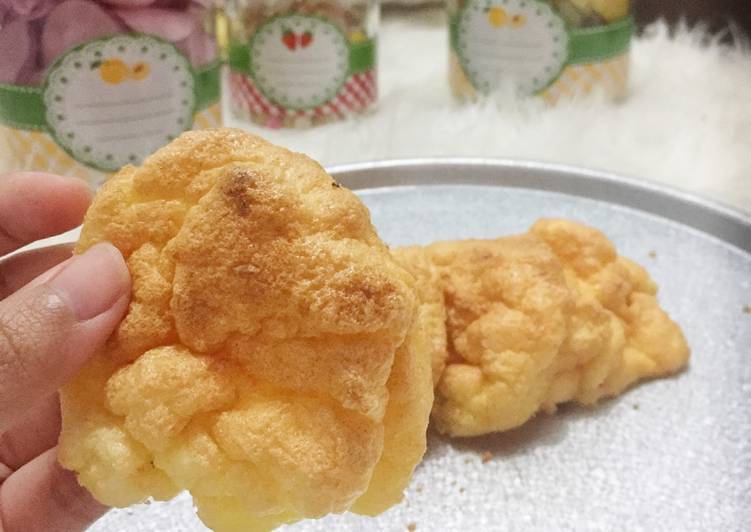 resep masakan Cloud Bread DEBM / Keto