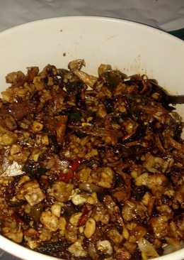 Tempe kering kacang lombok ijo