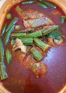Asam pedas kacang lendir ala melayu