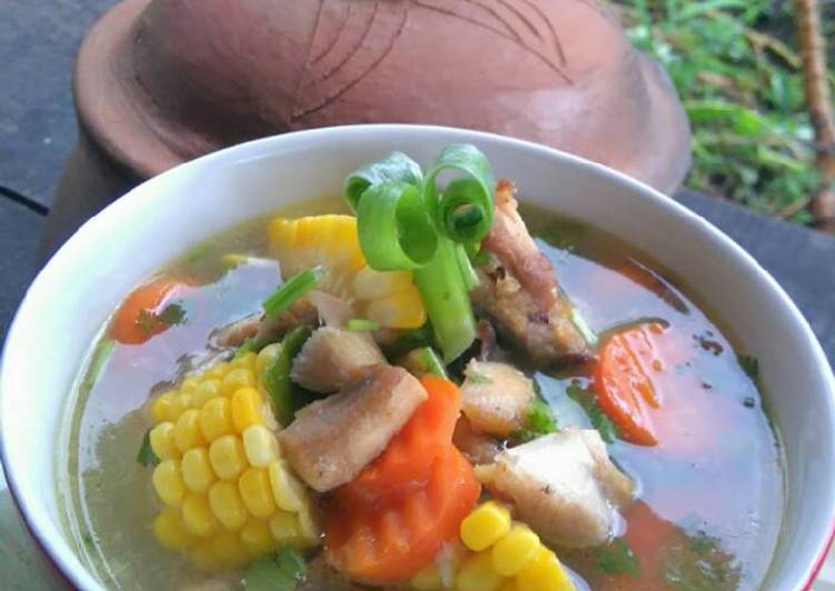 resep makanan Sup ayam jagung