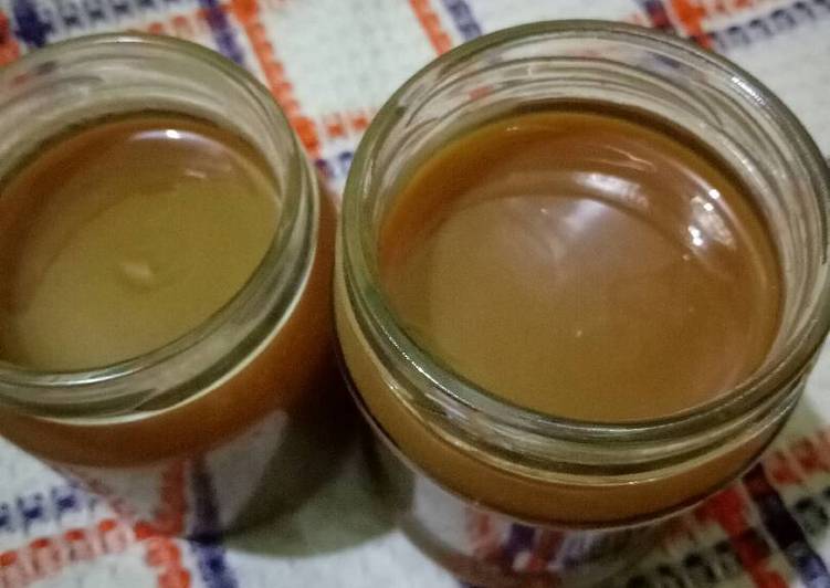 resep lengkap untuk Selai susu karamel