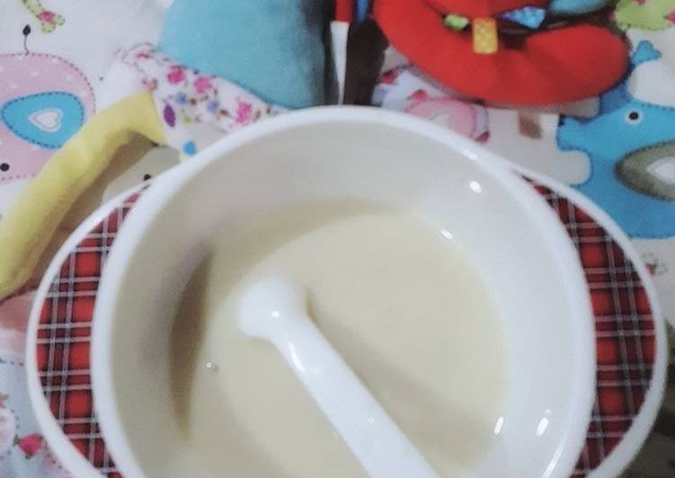 resep masakan Puree Beras Coklat Saus Jeruk Baby - MPASI