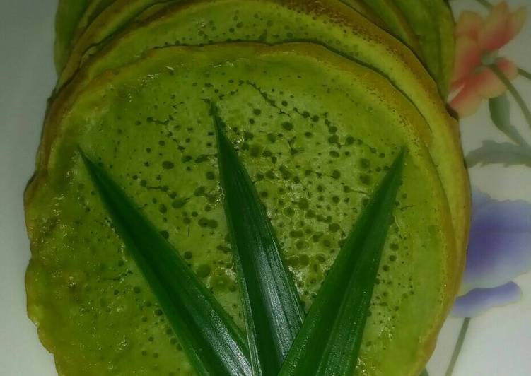 cara membuat My pandan pancake cap blender dan teflon