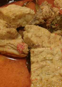 Opor ayam tempe tanpa santan lekerr