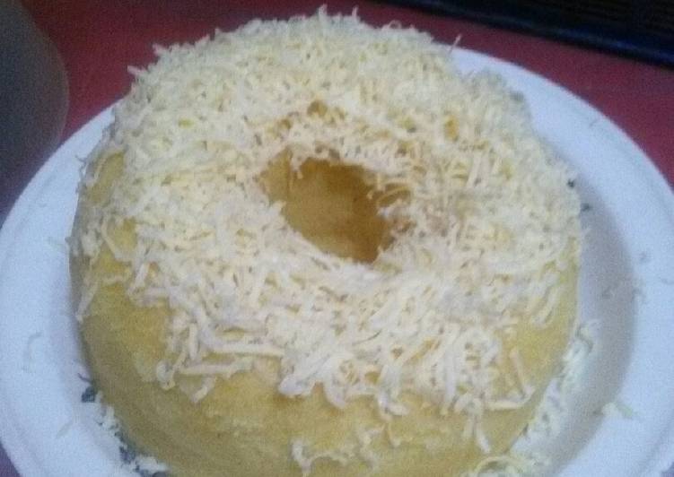 resep Bolu susu keju (no mixer no rempong)