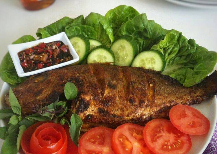 resep makanan Ikan Bakar Madu Sambal Kecap (#postingrame2_ikan)