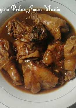 Semur ayam pedas asam manis