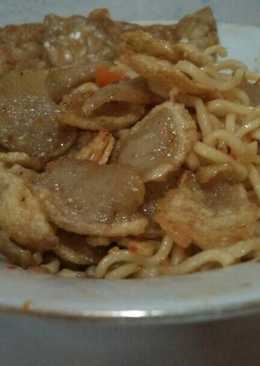 Mie Nyemek toping bakso kriuk