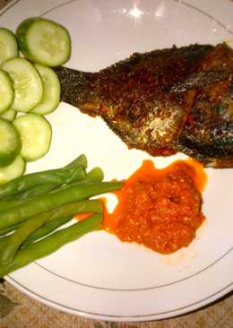 ikan nila bakar sambal terasi