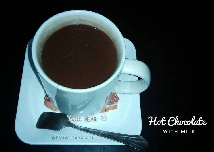 bahan dan cara membuat Hot Chocolate (coklat panas)