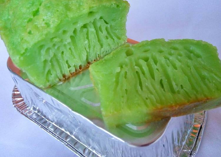 gambar untuk cara membuat Bika Ambon Pandan 5 Telur Super Simpel & Legit