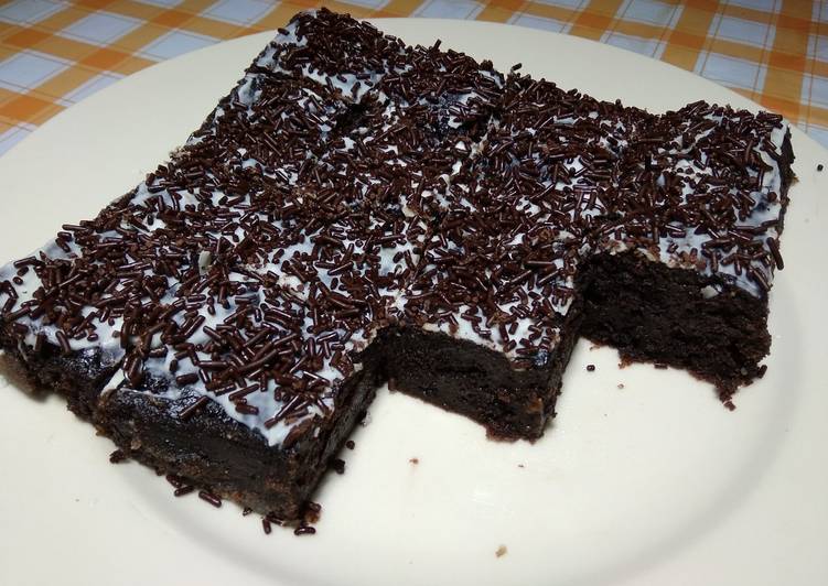 resep makanan Brownies Kukus Nyoklat No Mixer