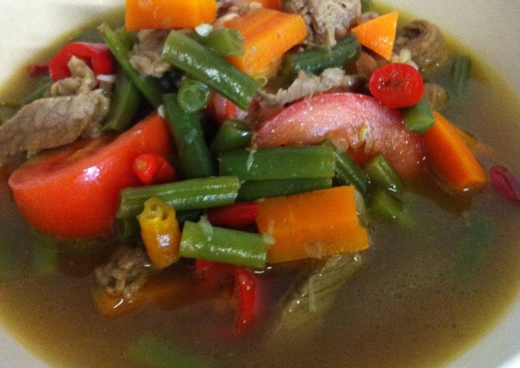 resep masakan Asem Asem Daging Buncis Wortel