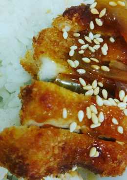 Chicken katsu teriyaki sauce