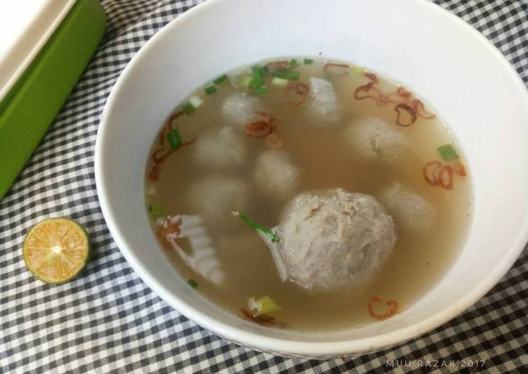 resep makanan Bakso sapi enak kenyal|ala abang bakso#kitaberbagi