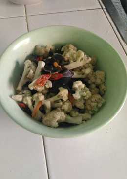 Tumis kembang kol & jamur kuping hitam