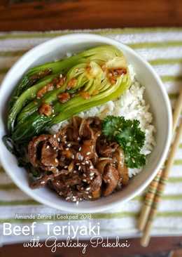 Beef Teriyaki with Garlicky Pakchoi