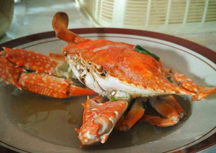 bahan dan cara membuat Kepiting kuah segar