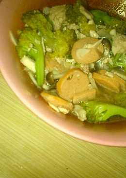 Sop ayam jamur shimeji coklat