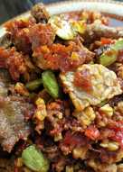 Dendeng Balado petai tempe kering