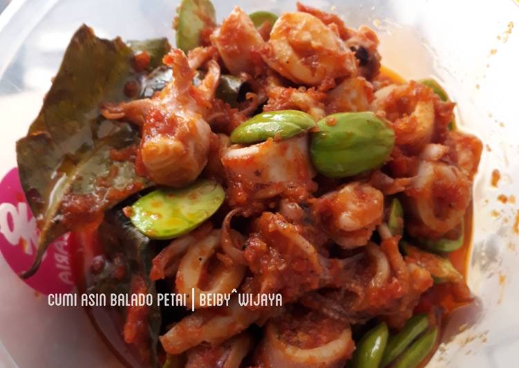  Resep Cumi Asin Balado Pete